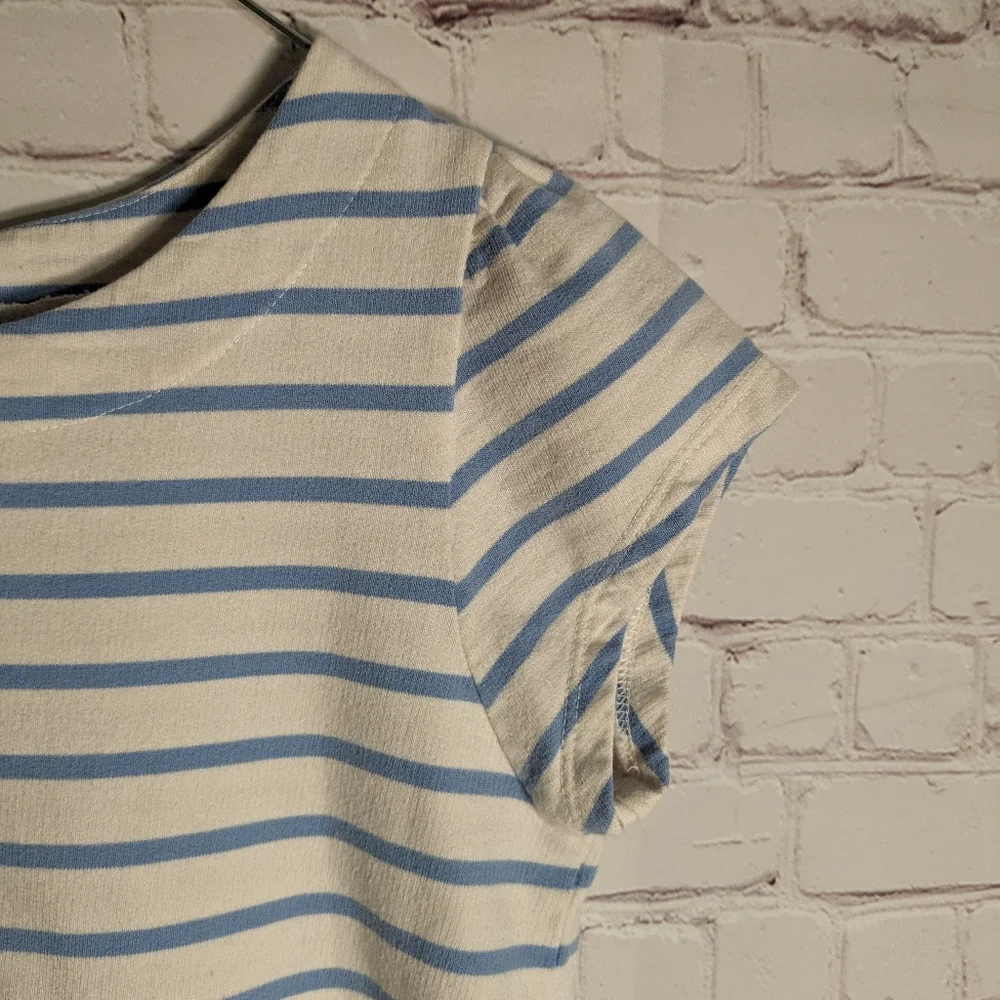 Gymboree Striped Cotton Knit Embroidered Pocket Dress VGUC Girls' 10